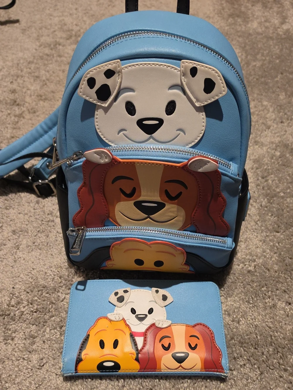Disney Dogs Loungefly Backpack with Matching Wallet